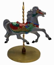 Hallmark Keepsake Ornament Carousel Horse HOLLY ~ 2 of 4 In Series Vintage 1989 - £6.09 GBP