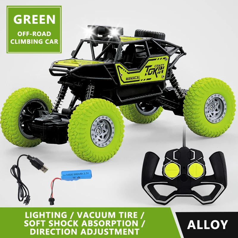 4WD RC Car With Led Lights 2.4G Radio Remote Control Cars Electric Rechargeable  - £138.35 GBP