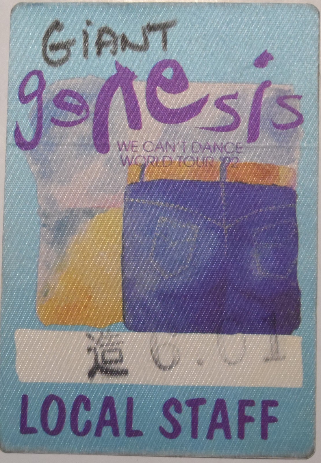 Genesis Original 1992 Local Staff Pass We Can&#39;t Dance Tour Philadelphia ... - $19.95