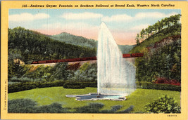 Andrew Geyser Fountain on Southern Railroad of Round Knob Western North Carolina - £5.90 GBP