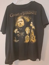 Games Of Thrones Cast Gold Black T Shirt XL - $6.25