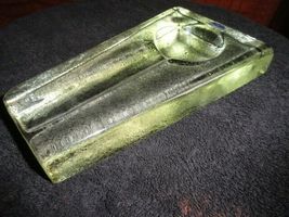 Comoy's Clear Heavy Glass Cigar Ashtray Italy image 7