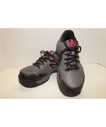 Women&#39;s New Balance Industrial Gray &amp; Pink Tennis Shoe Slip Fuel Resista... - £33.47 GBP