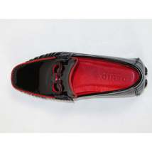 Men's GENIO Casual Dress Shoes Turkey Patent Leather 120580105 Black Red image 6