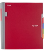 Five Star Advance Spiral Notebook, 5-Subject, College Ruled Paper,, Red ... - £26.70 GBP