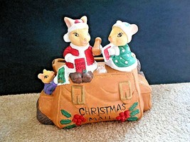 Unbranded Christmas Card Holder Mail Bag w/Mice sitting on top - £7.89 GBP