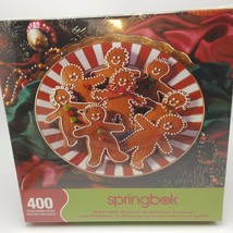 Gingerbread Family Christmas Puzzle Springbok Goodies Man 400 pieces sea... - $22.00