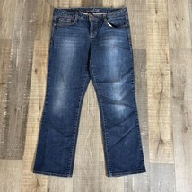 Tommy Hilfiger Womens Size 10 Medium Wash Mid Rise Spirit Crop Denim Jeans - £9.69 GBP