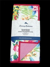 2 Tommy Bahama Colorful Tropical Floral Cushioned 16&quot; x 22&quot; Dish Drying ... - £19.97 GBP