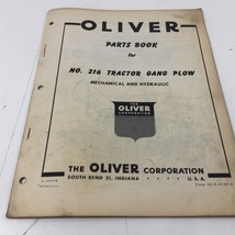 Genuine Oliver Parts Book For No. 216 Tractor Gang Plow C-2701W - $49.99