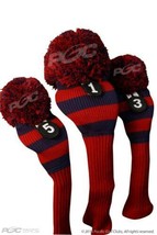 NEW 1 3 5 Majek BLUE RED POM golf clubs Headcover Head covers Set - £32.15 GBP