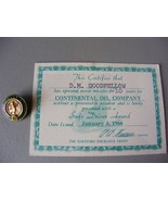 Vintage  1966 Continental Oil Company Conoco Safe Driver Certificate Wit... - €52,84 EUR