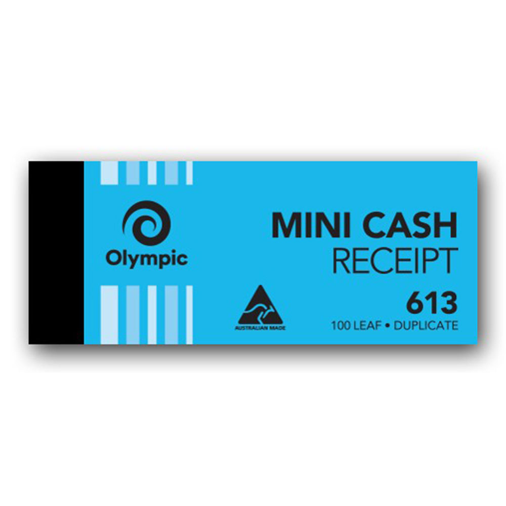 Olympic No 613 Duplicate Mini Cash Receipt Book (100 Leaf) - $30.73
