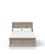 Antique Gray Queen Storage Bed: Buy Now - $757.99
