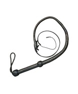 Indiana Jones-Style Bull Whip 3FT Heavy-Duty 8-Plait Genuine Leather Equ... - $437.67 MXN
