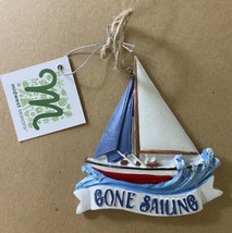 Midwest-CBK Gone Sailing With Waves Wafer Style Chrismtas Ornament NWT&#39;s - £5.11 GBP