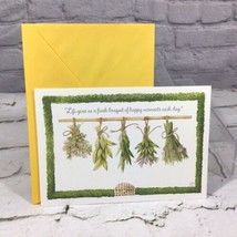 Happy Birthday Expressions Hallmark Greeting Card Wildflower Marjolein Bastin  - £4.65 GBP