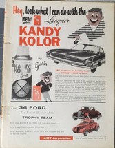 AMT Models Kandy Kolor Paints by Barris Print Ad  1961 - $18.70
