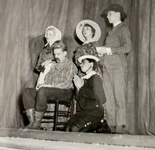 1954 Real Photo The Florist Shop Play Theater Scene 4 Union Officers Pen... - $54.84 CAD
