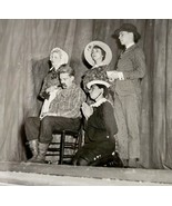 1954 Real Photo The Florist Shop Play Theater Scene 4 Union Officers Pen... - $54.84 CAD