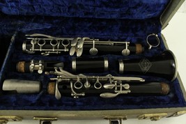Vintage Musical Instrument Woodwind Bb ELKHART CLARINET Complete With Case - $81.23