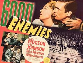 6,000 Enemies - 1939 - Movies Poster - $9.99+
