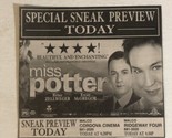 Miss Potter Vintage Tv Print Ad Renee Zellweger Ewan McGregor TV1 - $5.93