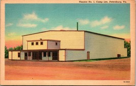  Camp Lee Virginia VA Theatre Number 1 No. 1 - UNP Linen Postcard T18 - £2.34 GBP