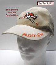 Australia Baseball Hat Embroidered 100% Cotton Baseball Hat Cap (used) - £10.17 GBP