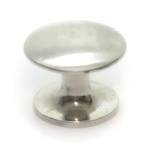 Vintage Silver Round Small Cabinet Door Drawer Pull 7/8&quot; diameter - £1.53 GBP