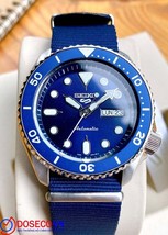 SEIKO SRPD51K2 5 SPORTS SKX MENS ANALOGUE AUTOMATIC BLUE SUNRAY DIAL WATCH - $286.35