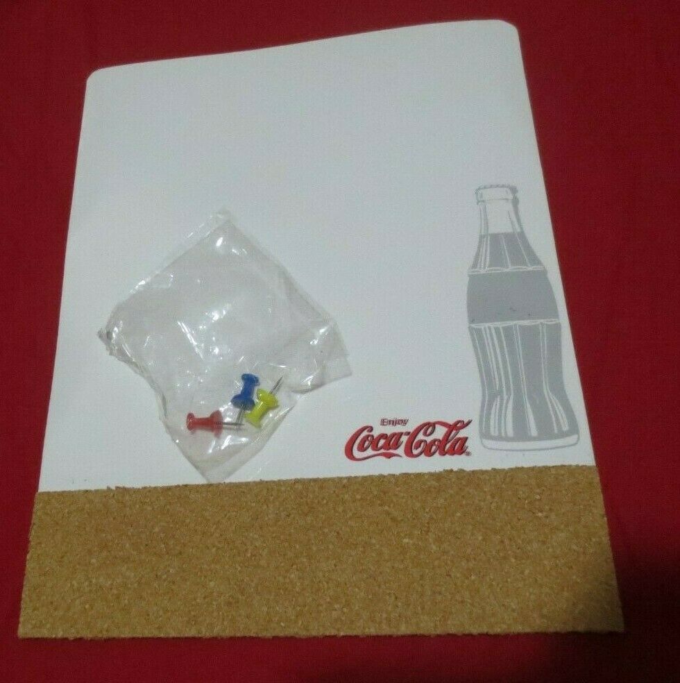 Primary image for Coca-Cola  magic marker board with cork at the bottom & pins