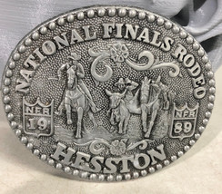 Hesston Rodeo National Finals 1989 Belt Buckle Fred Fellows - £9.29 GBP