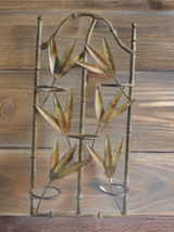 Bamboo Design Candleholders Wrought Iron Hanging Wall Sconce Votive Teal... - €13,62 EUR