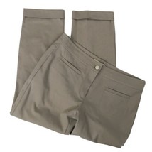 Eileen Fisher Womens Pants Tan Stretch Knit Slim Crop Cuffed Sz Xs - £21.92 GBP