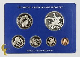 1976 Islas Vírgenes Británicas Prueba Juegos, Todo Original 6 Monedas - $66.67