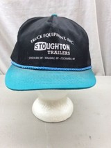 trucker hat baseball cap Vintage Cloth Snapback Stoughton Trailer Truck Retro - £31.96 GBP