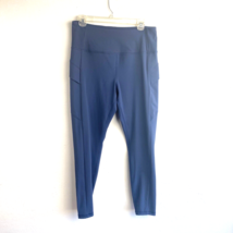 Avalanche Outdoor Stretch Activewear Pants Women XL Blue Tapered Pull On Pockets - $19.75