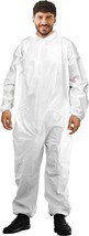 White Anti-Static High Performance Coverall Zipper Front Entry M-4XL 25pk - £88.45 GBP+