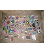 Lot Of 52 Among Us Stickers Decals Vinyl Imposter Sus Gaming Arts &amp; Craf... - £9.34 GBP