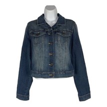 Jessica Simpson Women&#39;s Pixie Long Sleeved Denim Jacket Size Medium - £28.24 GBP