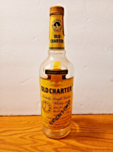 Vintage Old Charter Straight Bourbon Whiskey Bottle Empty Kentucky&#39;s Finest - £14.69 GBP