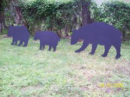 Woodworking Pattern  Black Bears Bear Silhouette Yard Art Lawn Plans Far... - £11.36 GBP