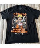 Naruto Shirt Mens Extra Large Black Ichiraku Ramen Shop Graphic Japanese... - $283.64 MXN