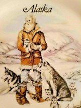 Doug Lindstrand series ALASKA Best Friends Dog 7 3/4&quot; Plate IAAC sticker... - £10.45 GBP