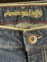 Vintage American Eagle Jeans Womens 8 Blue Denim Hipster Flared Leg Y2k Preppy - £11.00 GBP