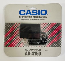 Casio Calculator Power Supply AC Adapter Charger AD-4150 DC 6V 300mA - $277.24 MXN