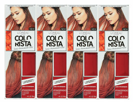 4 PK Loreal Colorista Semi Permanent Temporary Hair Color #TANGERINE40 (... - £26.66 GBP