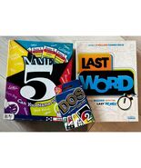 Set of 3 Family Party Card &amp; Board Games DOS Can You Name 5 Last Word - $369.02 MXN