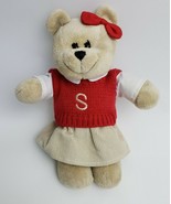 Starbucks Collectible Bearista Bear Plush 2004 34th Edition Red Vest Ski... - $29.65